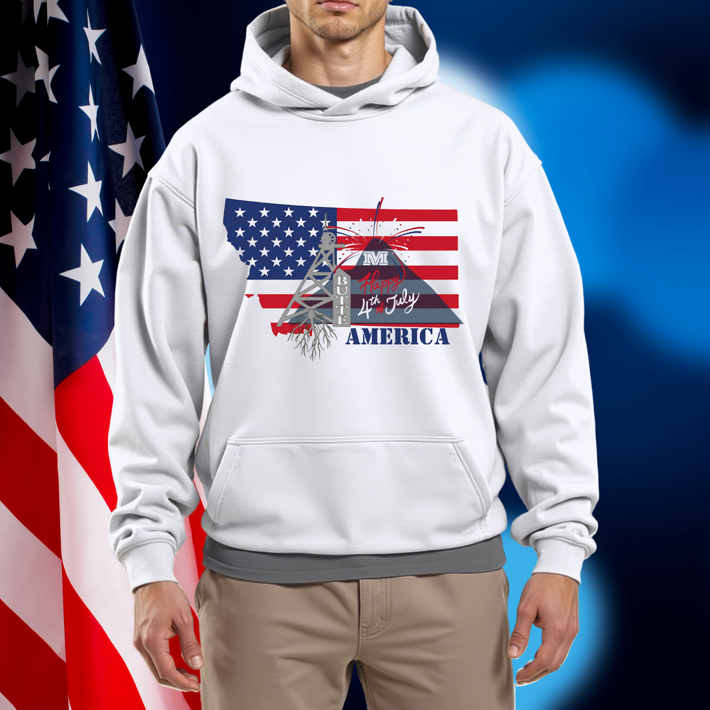 White Butte 4th of July America Shirt – Pre-Order Only by June 16th