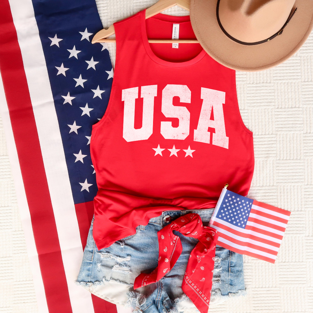 Star Spangled USA- Red