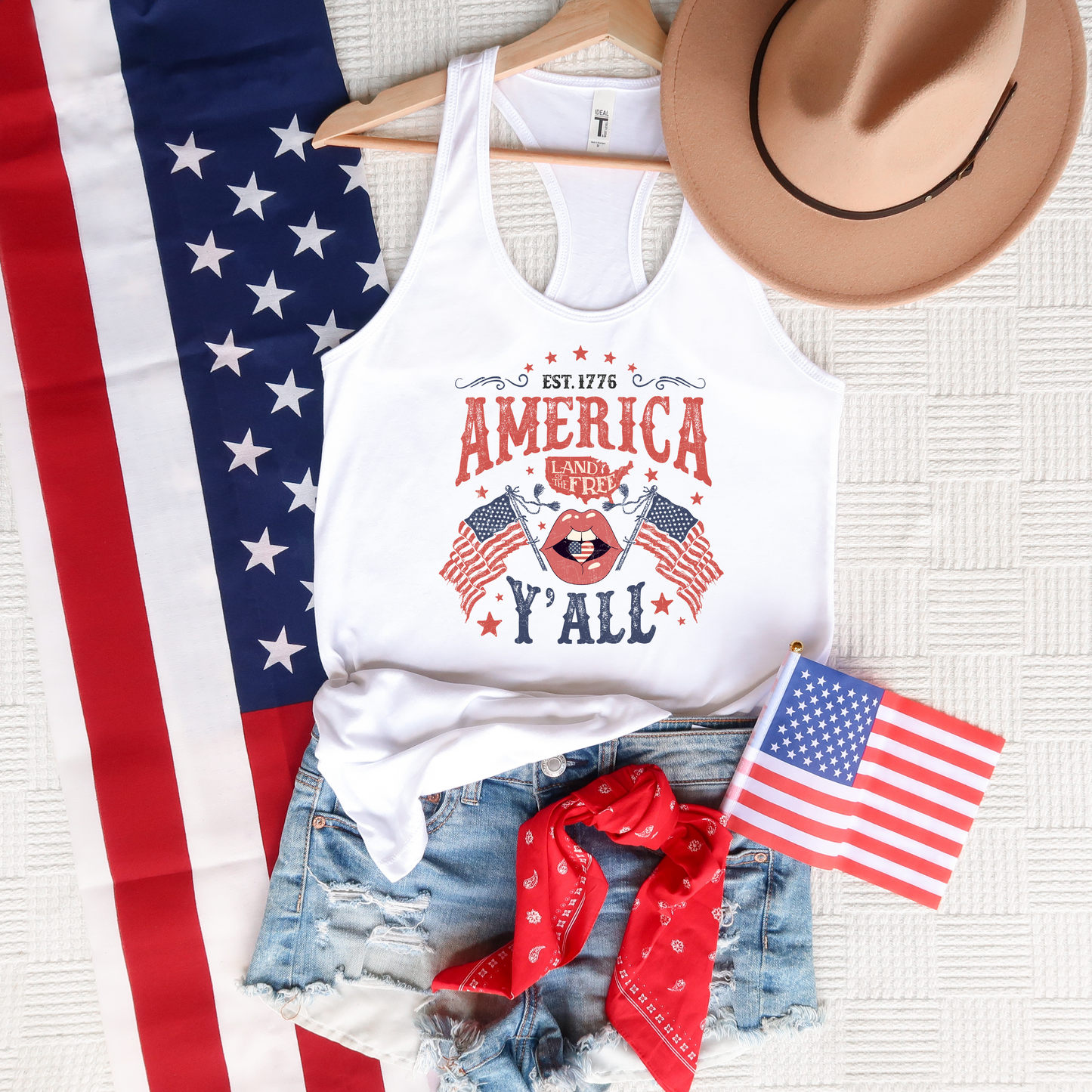 America Y'All- White