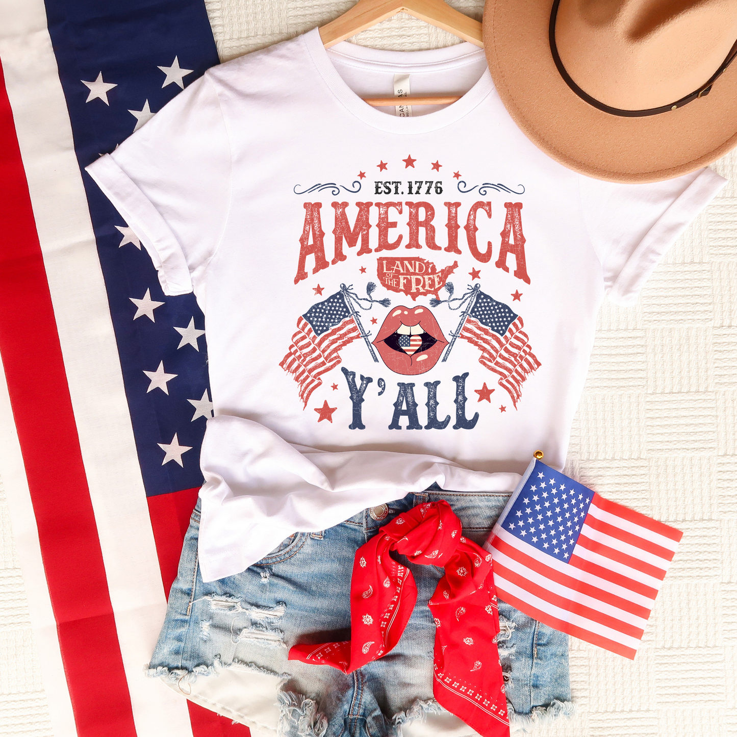 America Y'All- White