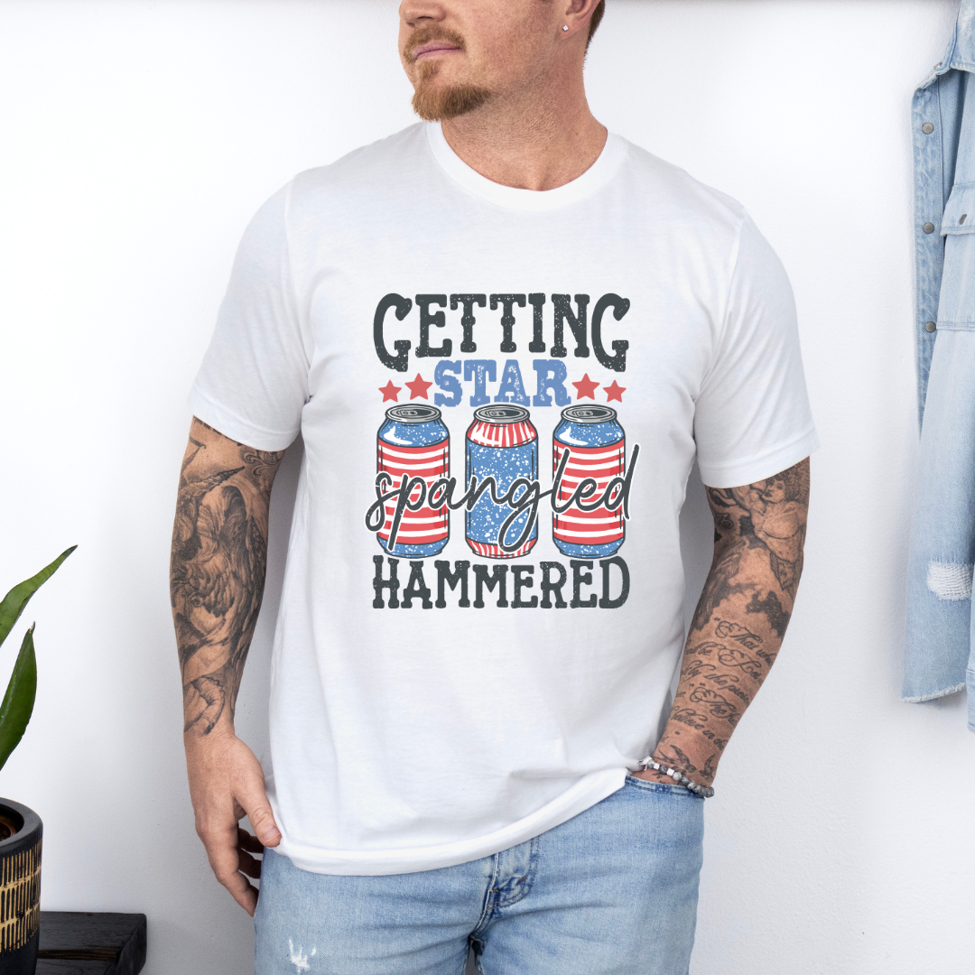 Star Spangled Hammered -White