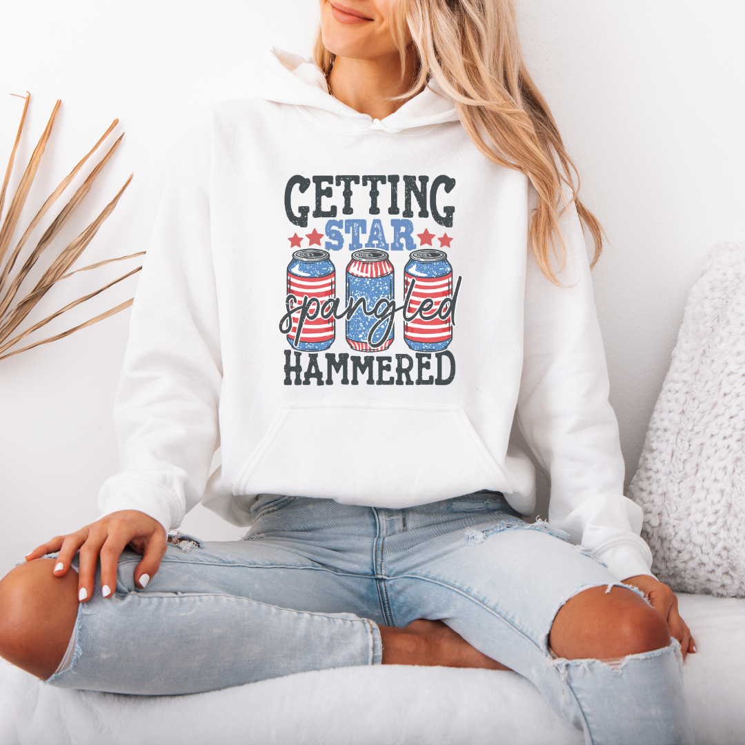 Star Spangled Hammered -White