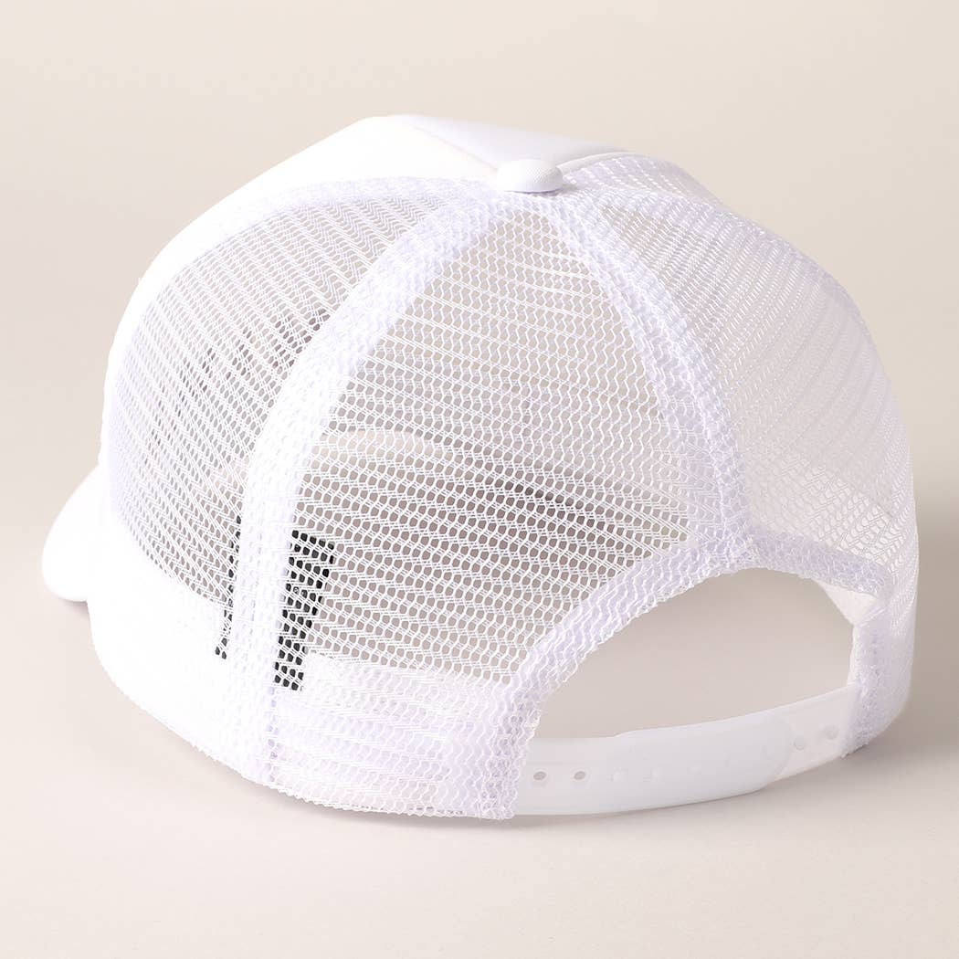 Mama Embroidered Foam Mesh Back Trucker Hat