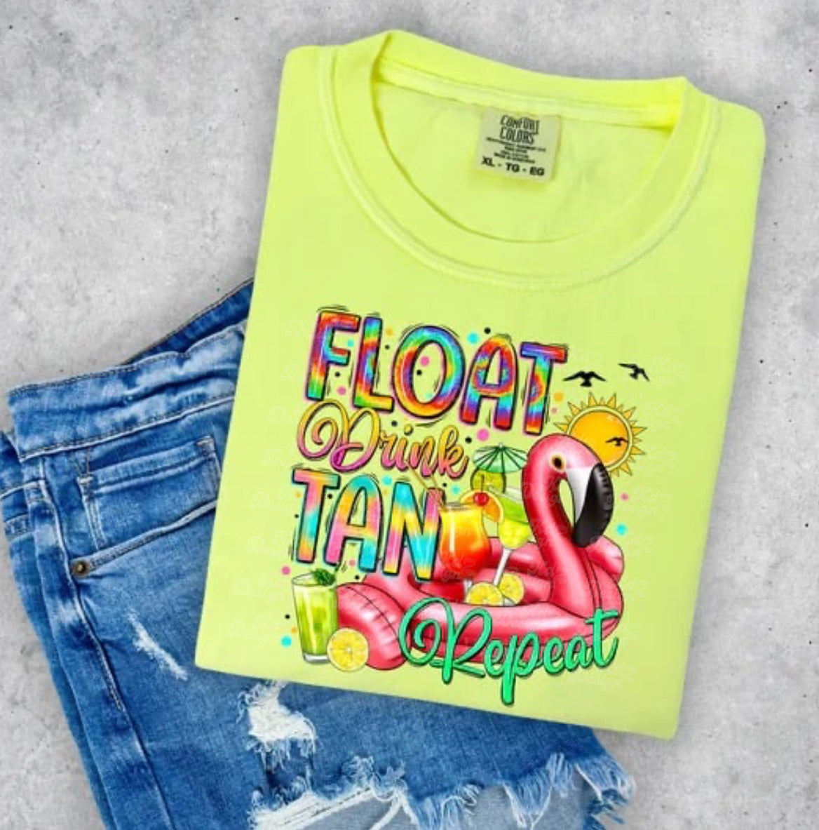 Float Drink Tan Repeat