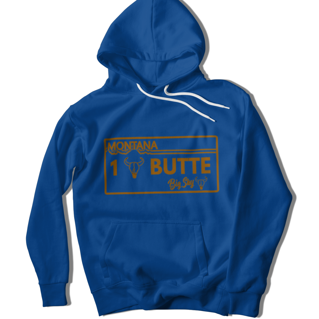 Butte License Plate Hoodie W/ Copper Vinyl