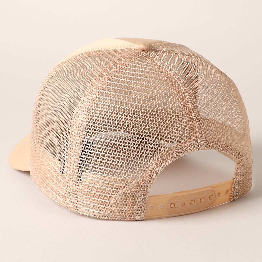 Mama Embroidered Foam Mesh Back Trucker Hat