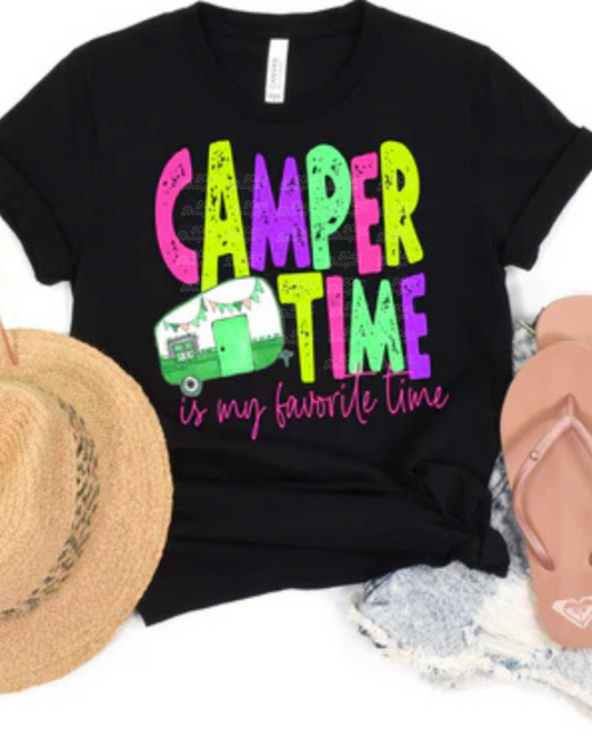 Camper Time Tee - Pink Version