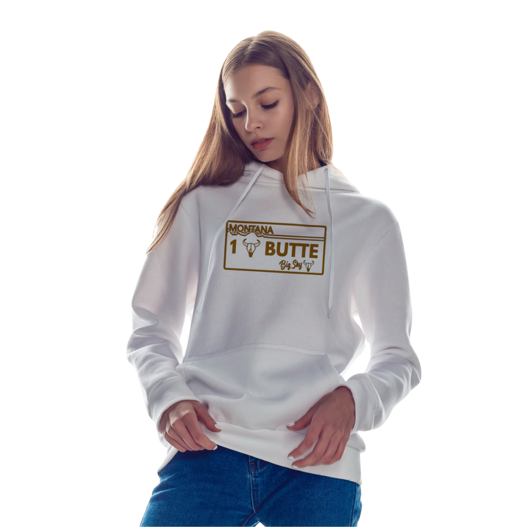 Butte License Plate Hoodie W/ Copper Vinyl